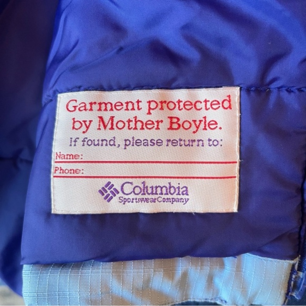 Columbia VTG 80s Ski Jacket Dopamine Dressing Purple & Blue, Women's Size XL - Picture 15 of 16